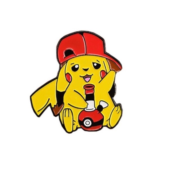 Pokémon Pikachu Stoner Enamel Pin - Picture 1 of 2